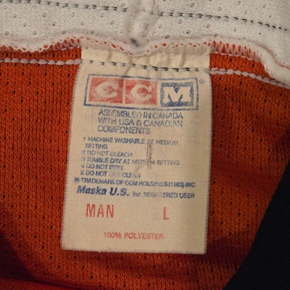 Vintage 1980's CCM Philadelphia Flyers Jersey Men's Large Maska - Picture 3 of 11